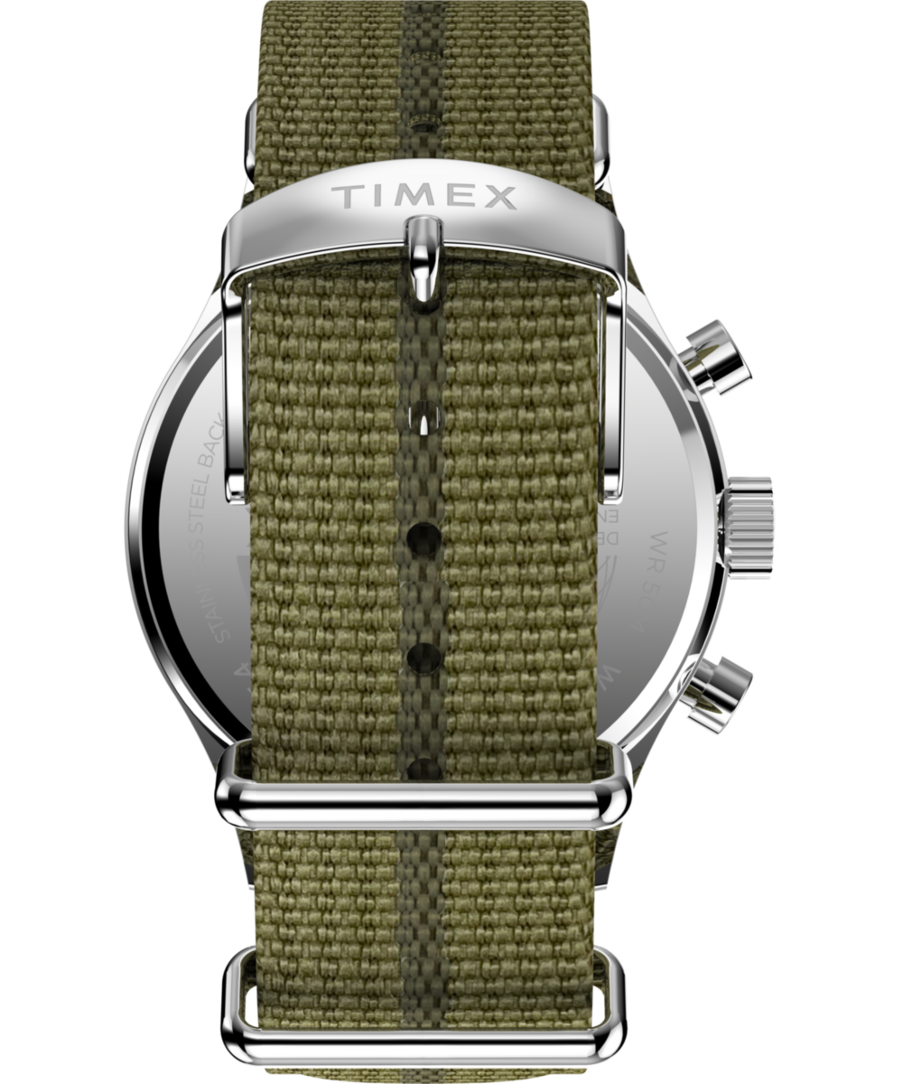 Timex Weekender New England Chronograph 40mm Eco-Conscious Fabric Strap Watch, photo 4