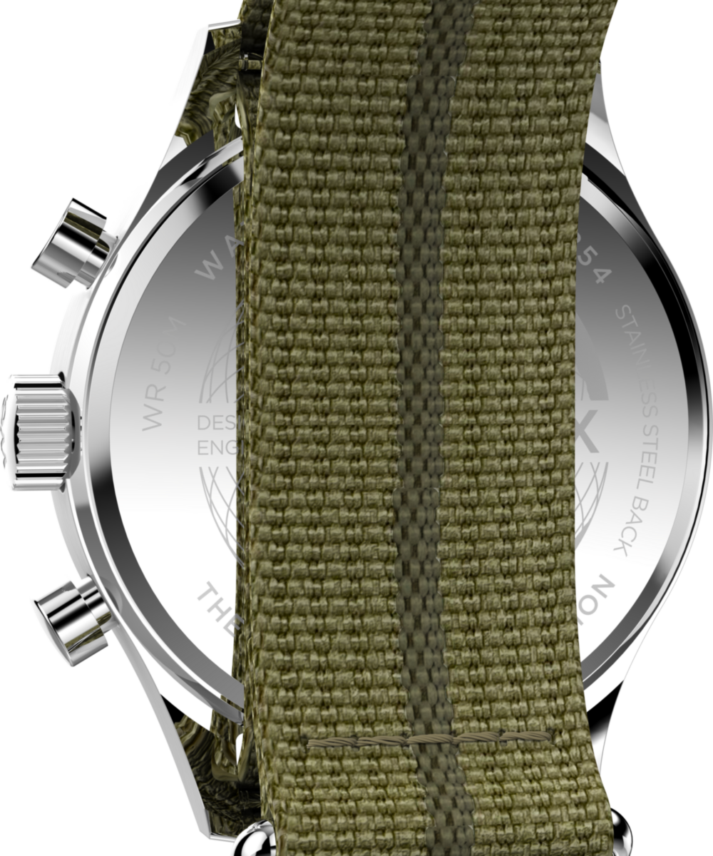 Timex Weekender New England Chronograph 40mm Eco-Conscious Fabric Strap Watch, photo 5