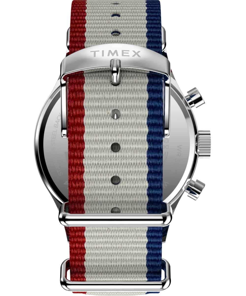 Timex Weekender New England Chronograph 40mm Eco-Conscious Fabric Strap Watch, photo 3