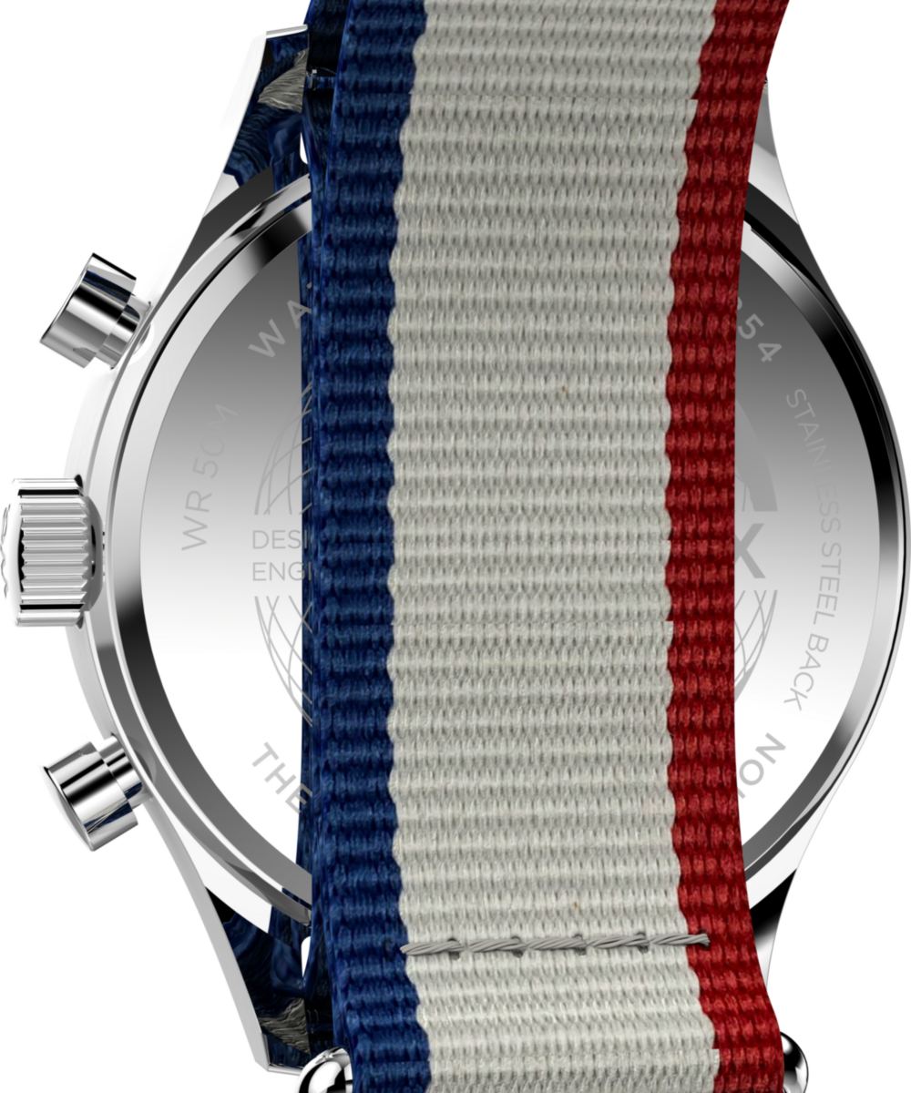 Timex Weekender New England Chronograph 40mm Eco-Conscious Fabric Strap Watch, photo 4