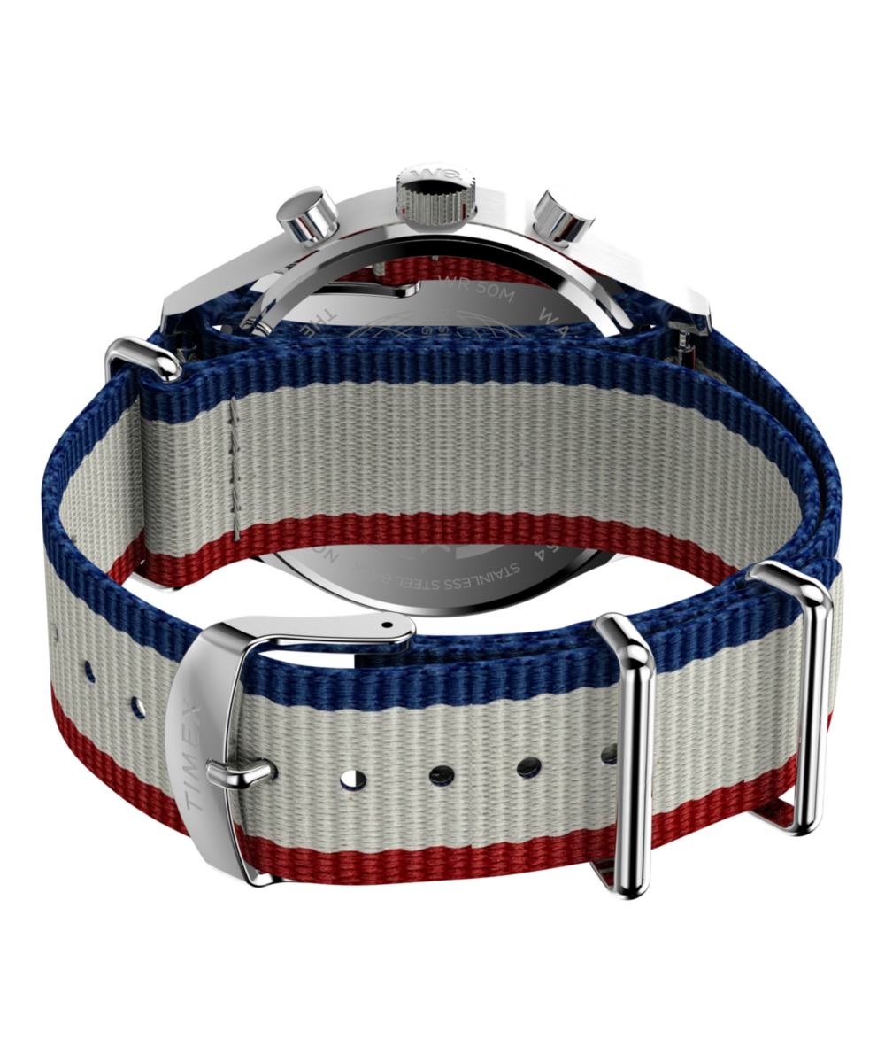 Timex Weekender New England Chronograph 40mm Eco-Conscious Fabric Strap Watch, photo 5