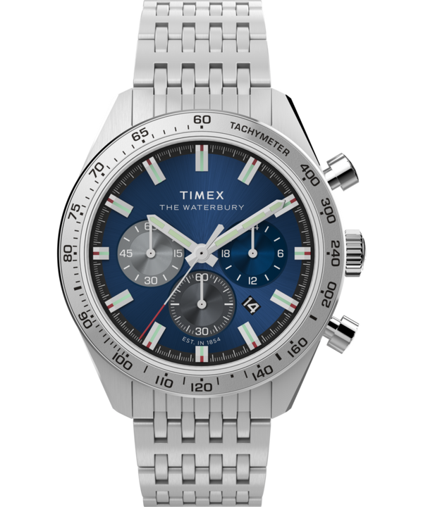 Waterbury Traditional Chronograph 41mm Stainless Steel Bracelet Watch