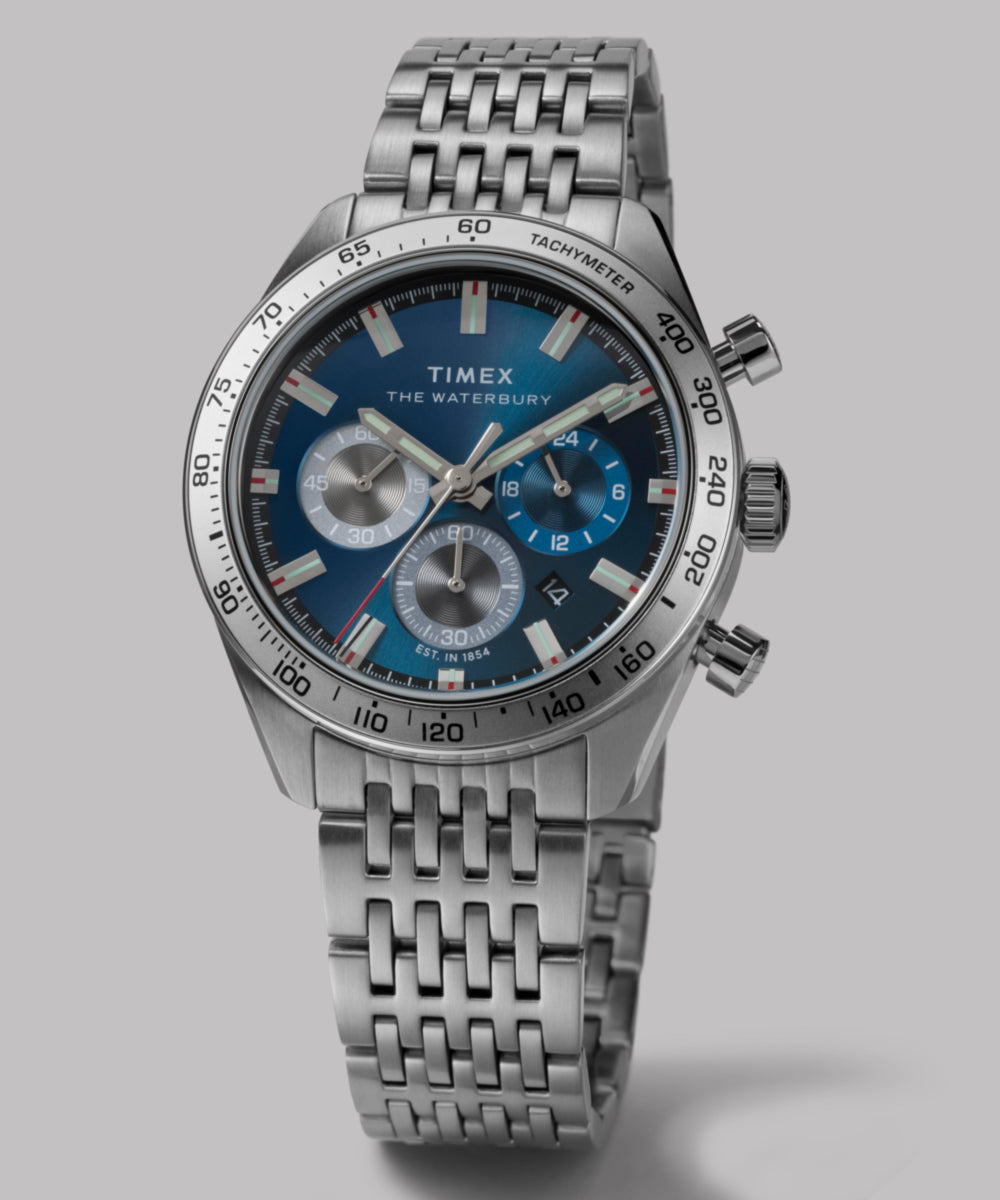 Waterbury Traditional Chronograph 41mm Stainless Steel Bracelet Watch, photo 8