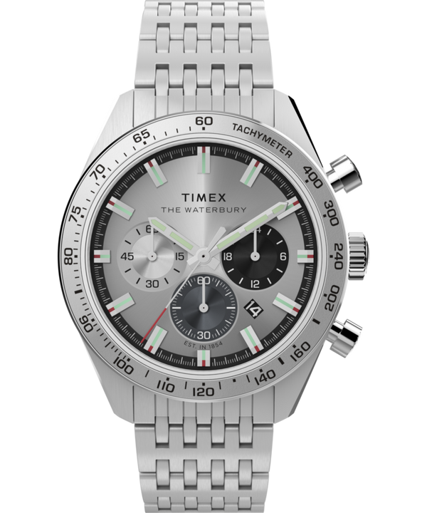 Waterbury Traditional Chronograph 41mm Stainless Steel Bracelet Watch