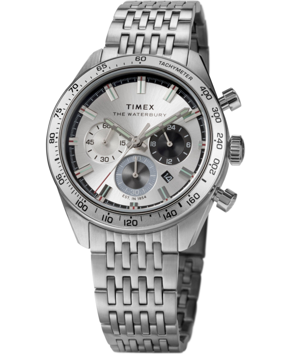 Waterbury Traditional Chronograph 41mm Stainless Steel Bracelet Watch, photo 7