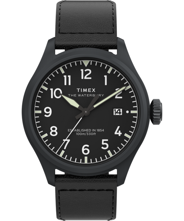 Waterbury Ace 41mm Leather Strap Watch