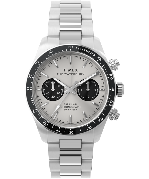 Waterbury Heritage Chronograph 39mm Stainless Steel Bracelet Watch