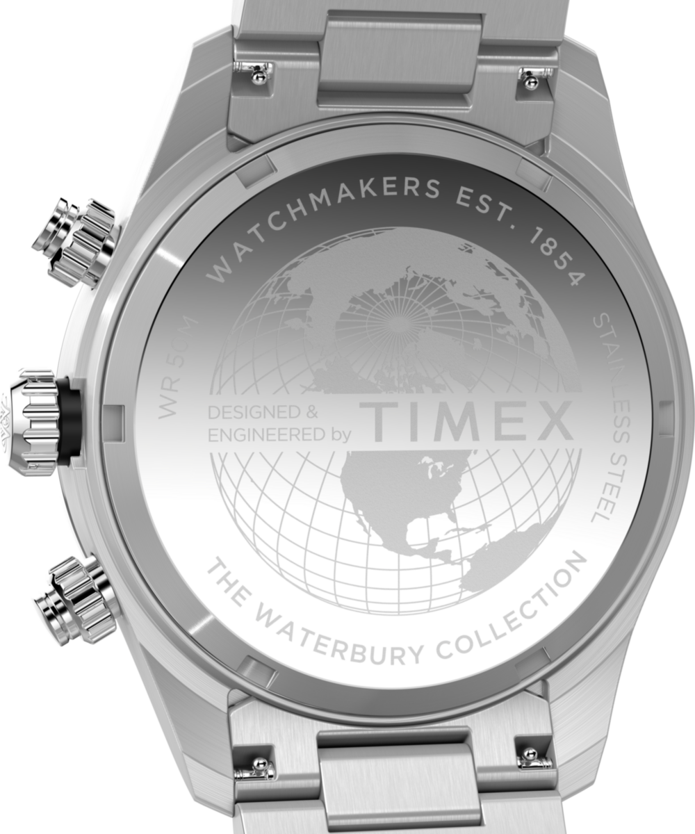 Waterbury Heritage Chronograph 39mm Stainless Steel Bracelet Watch, photo 6