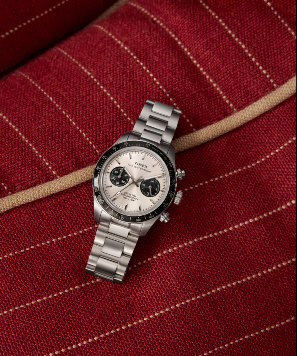 Waterbury Heritage Chronograph 39mm Stainless Steel Bracelet Watch, photo 8
