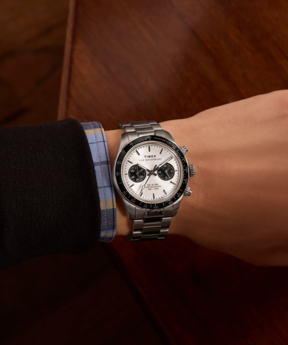 Waterbury Heritage Chronograph 39mm Stainless Steel Bracelet Watch, photo 2