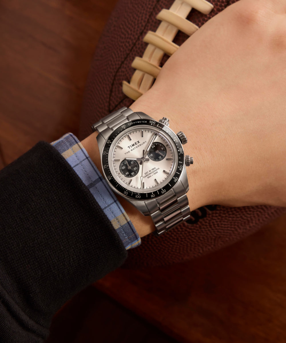 Waterbury Heritage Chronograph 39mm Stainless Steel Bracelet Watch, photo 3
