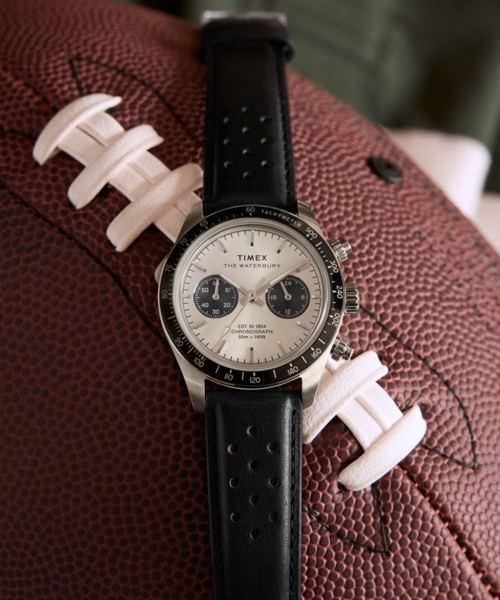 Waterbury Heritage Chronograph 39mm Leather Strap Watch, photo 8