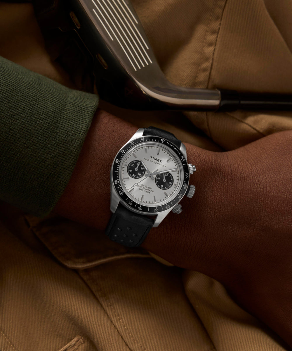 Waterbury Heritage Chronograph 39mm Leather Strap Watch, photo 2