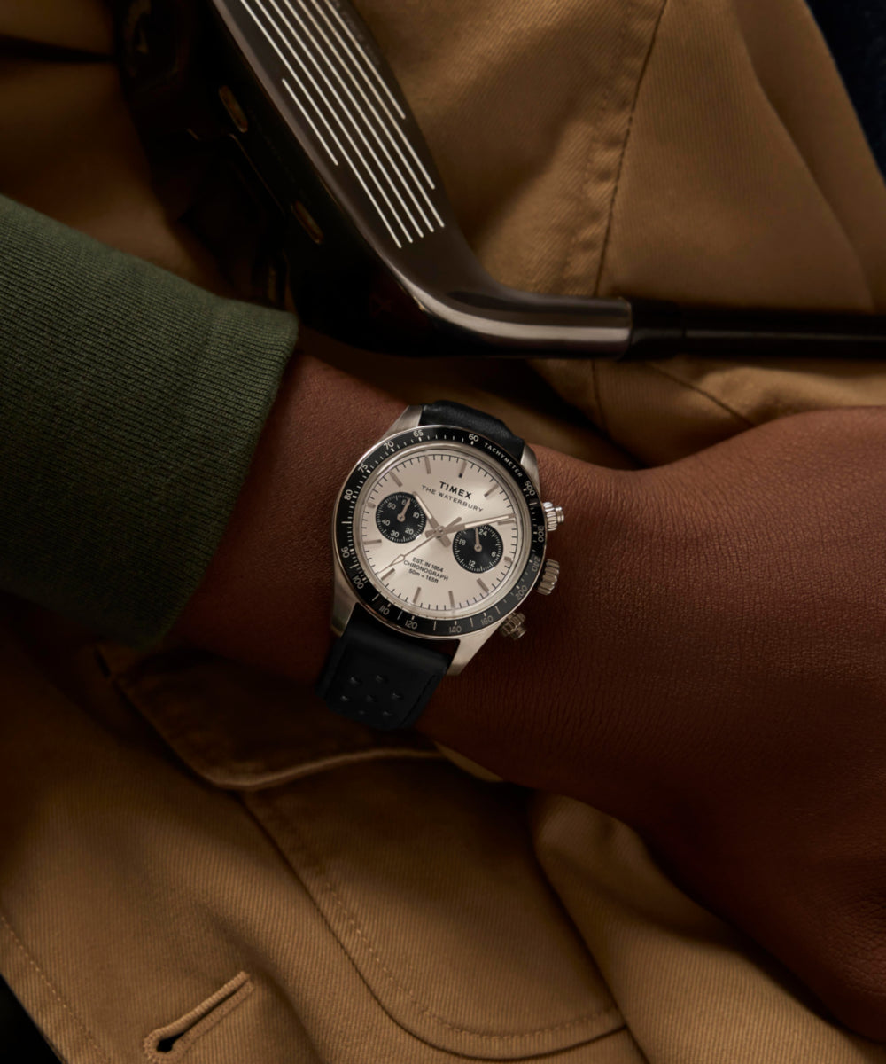 Waterbury Heritage Chronograph 39mm Leather Strap Watch, photo 3