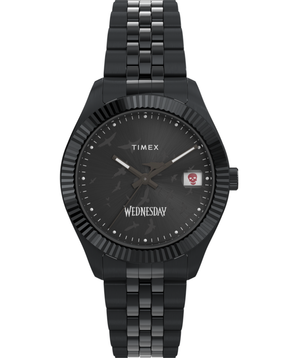 Timex x Wednesday Timex Legacy 36mm Stainless Steel Bracelet Watch