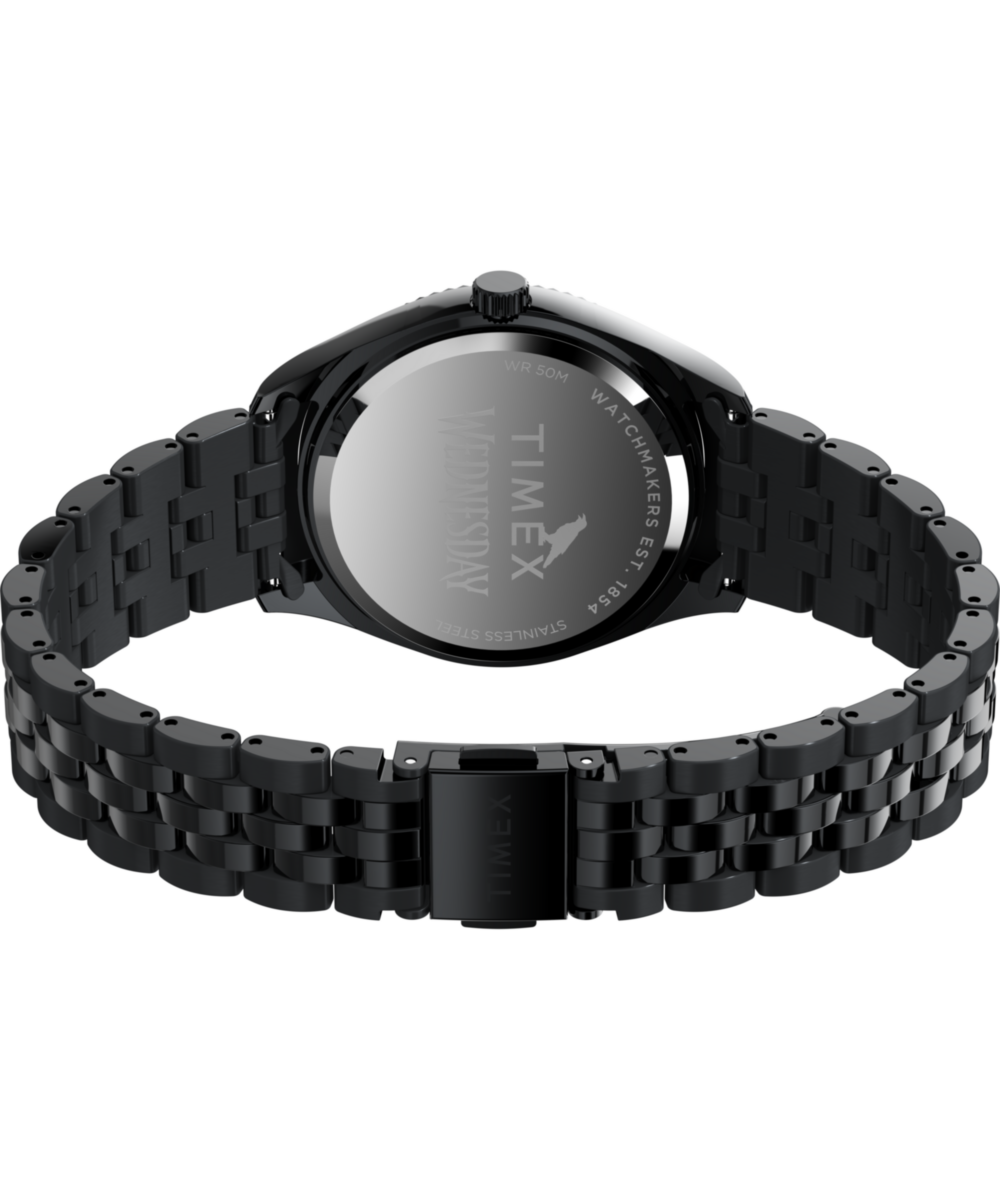 Timex x Wednesday Timex Legacy 36mm Stainless Steel Bracelet Watch, photo 5