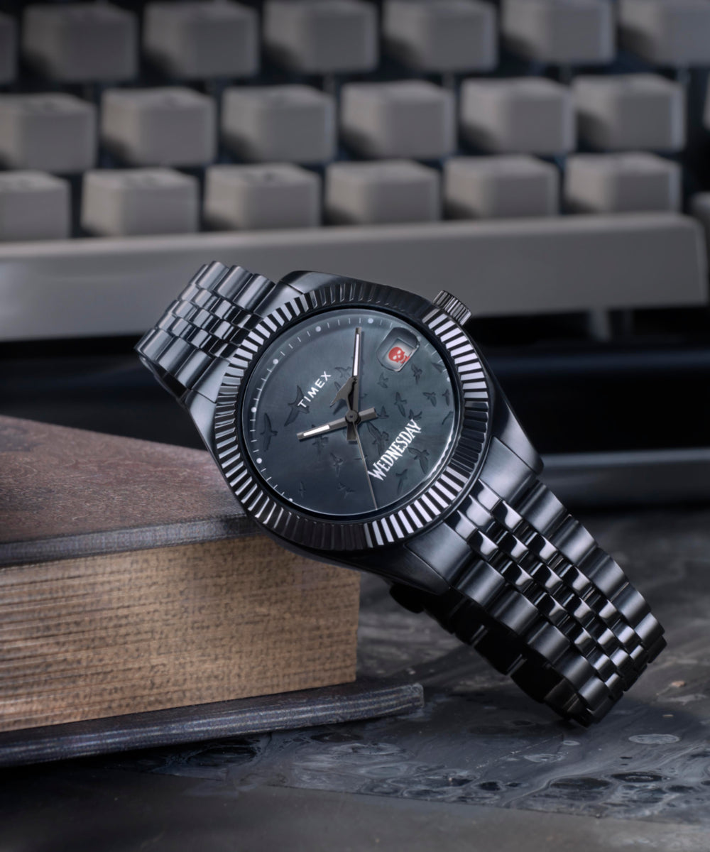 Timex x Wednesday Timex Legacy 36mm Stainless Steel Bracelet Watch, photo 6