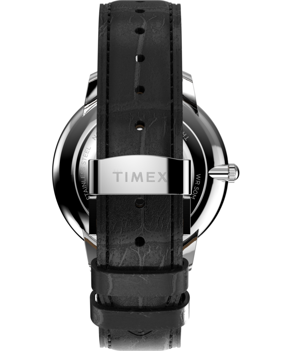 Waterbury Metropolitan Sub-Second 39mm Leather Strap Watch, photo 4