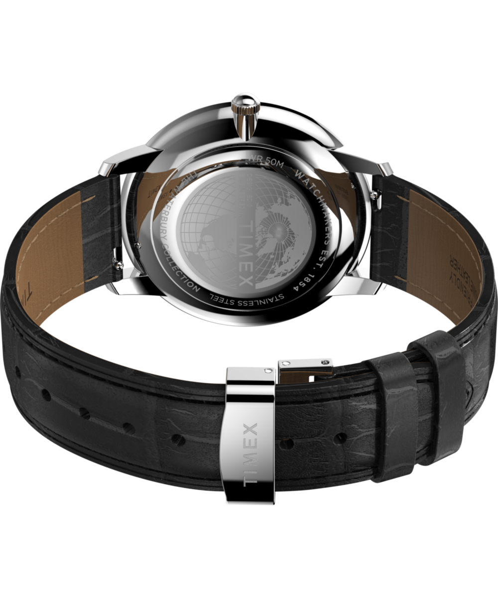 Waterbury Metropolitan Sub-Second 39mm Leather Strap Watch, photo 6