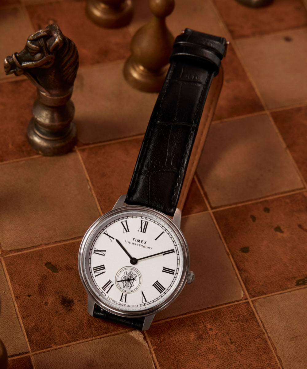 Waterbury Metropolitan Sub-Second 39mm Leather Strap Watch, photo 7
