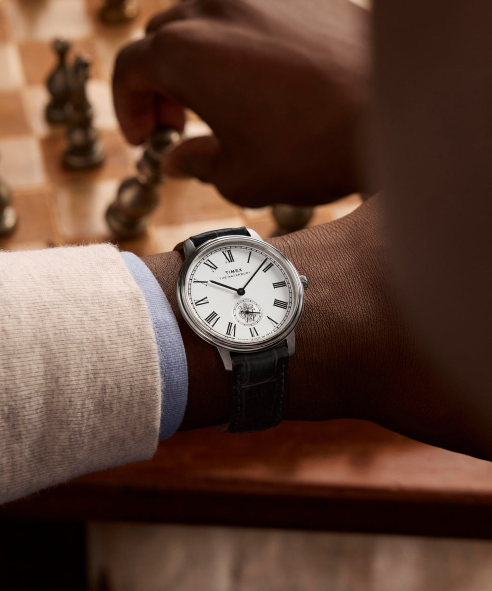 Waterbury Metropolitan Sub-Second 39mm Leather Strap Watch, photo 2