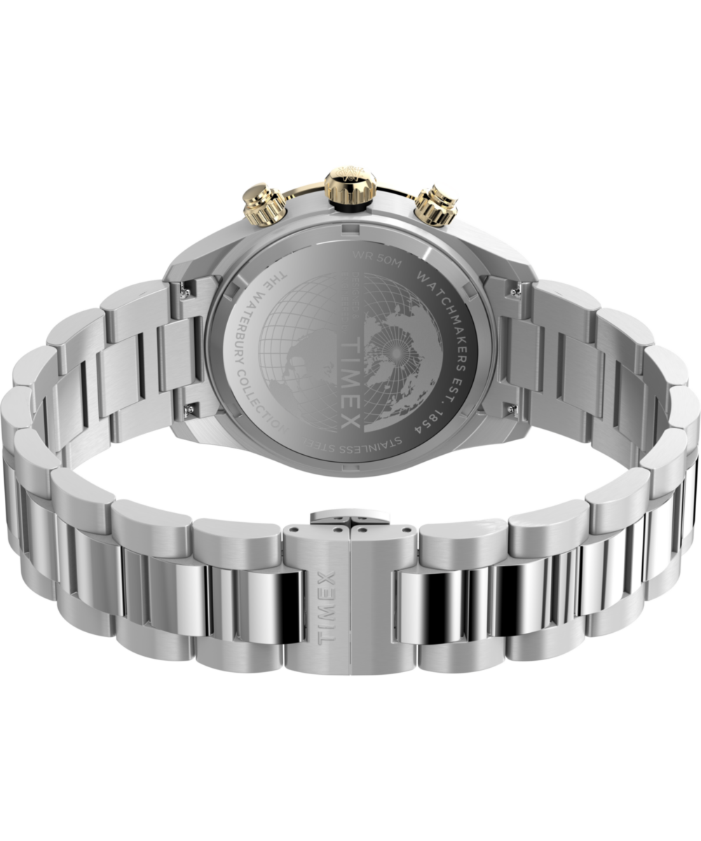 Waterbury Heritage Chronograph 39mm Stainless Steel Bracelet Watch, photo 7