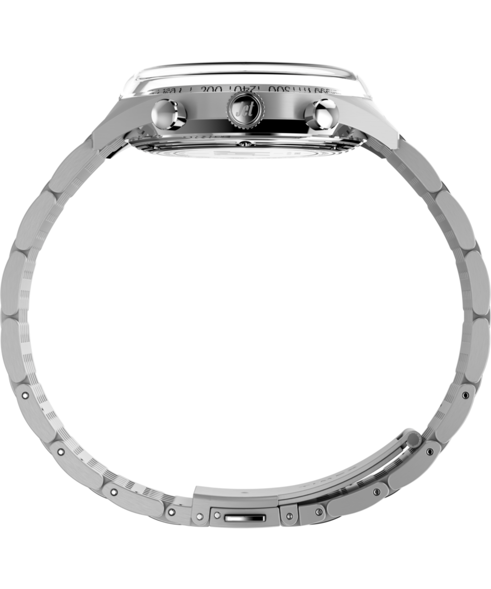 Marlin® Jet Quartz Chronograph 40mm Stainless Steel Bracelet Watch, photo 3