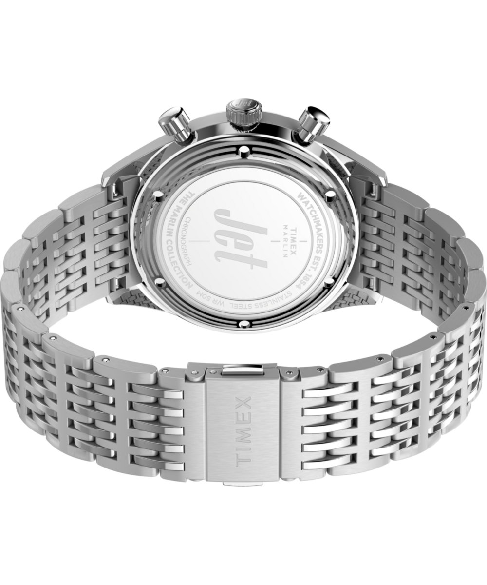 Marlin® Jet Quartz Chronograph 40mm Stainless Steel Bracelet Watch, photo 6