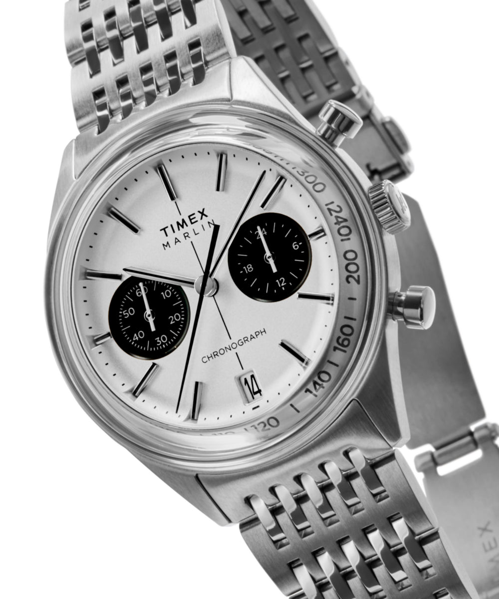 Marlin® Jet Quartz Chronograph 40mm Stainless Steel Bracelet Watch, photo 7