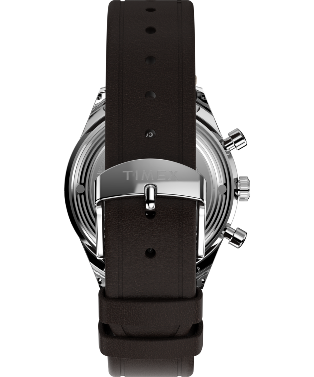 Marlin® Jet Quartz Chronograph 40mm Leather Strap Watch, photo 4