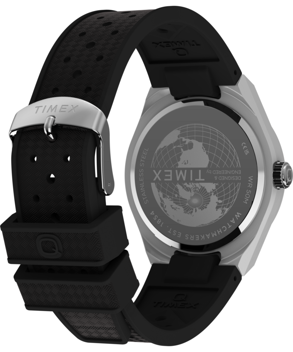 Q Timex Continental GMT 39mm Synthetic Rubber Watch, photo 5