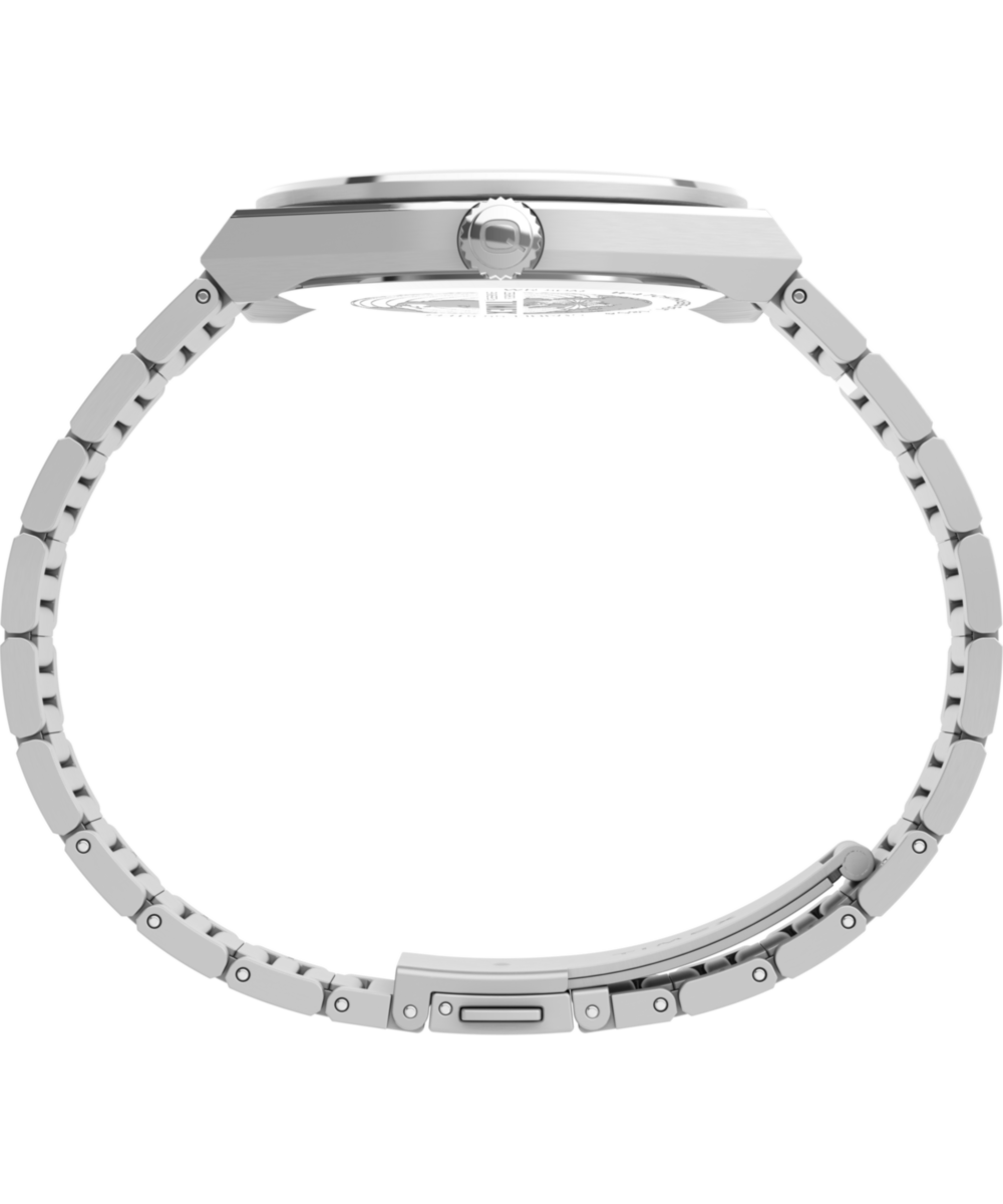 Q Timex® Continental Day and Date 39mm Stainless Steel Bracelet Watch, photo 5