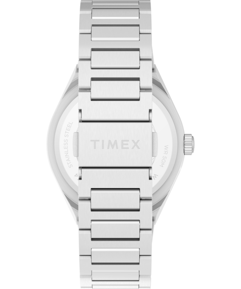 Q Timex® Continental Day and Date 39mm Stainless Steel Bracelet Watch, photo 6