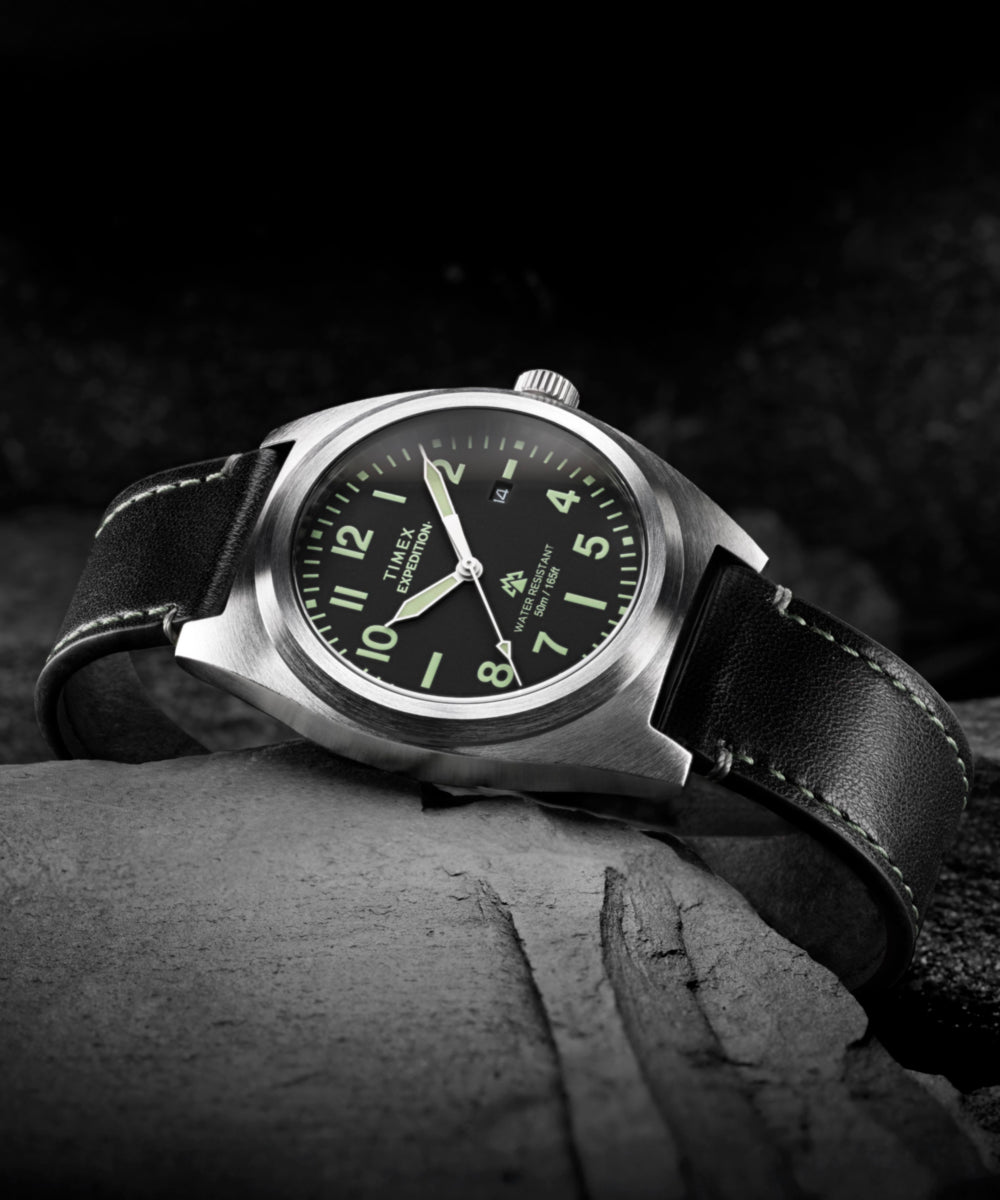 Expedition® Capstone 39mm Eco-Friendly Leather Strap Watch, photo 7
