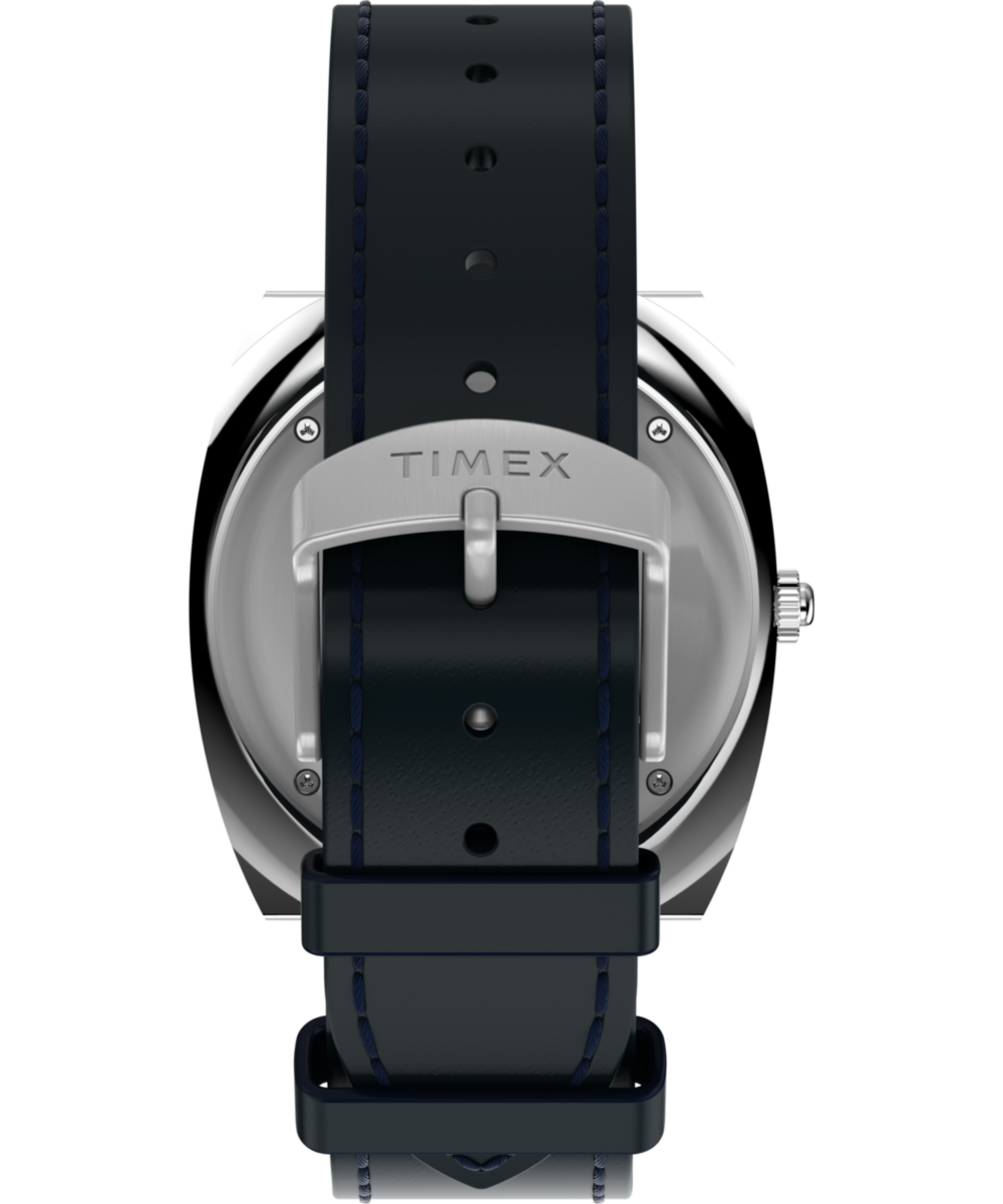 Q Timex® 1972 World Time 39mm Leather Strap Watch, photo 3
