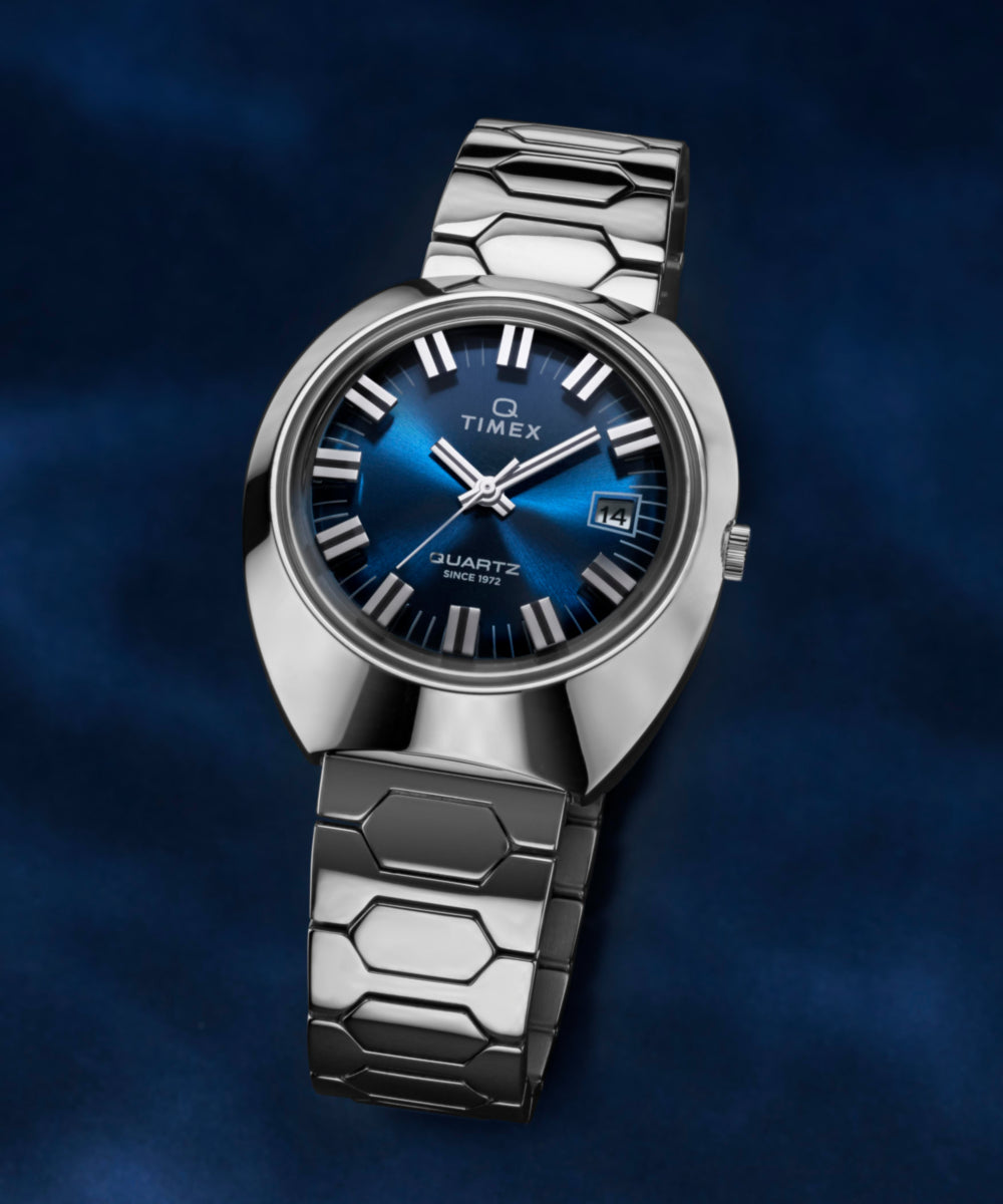 Q Timex® 1972 Time Machine Reissue 39mm Stainless Steel Bracelet Watch, photo 7