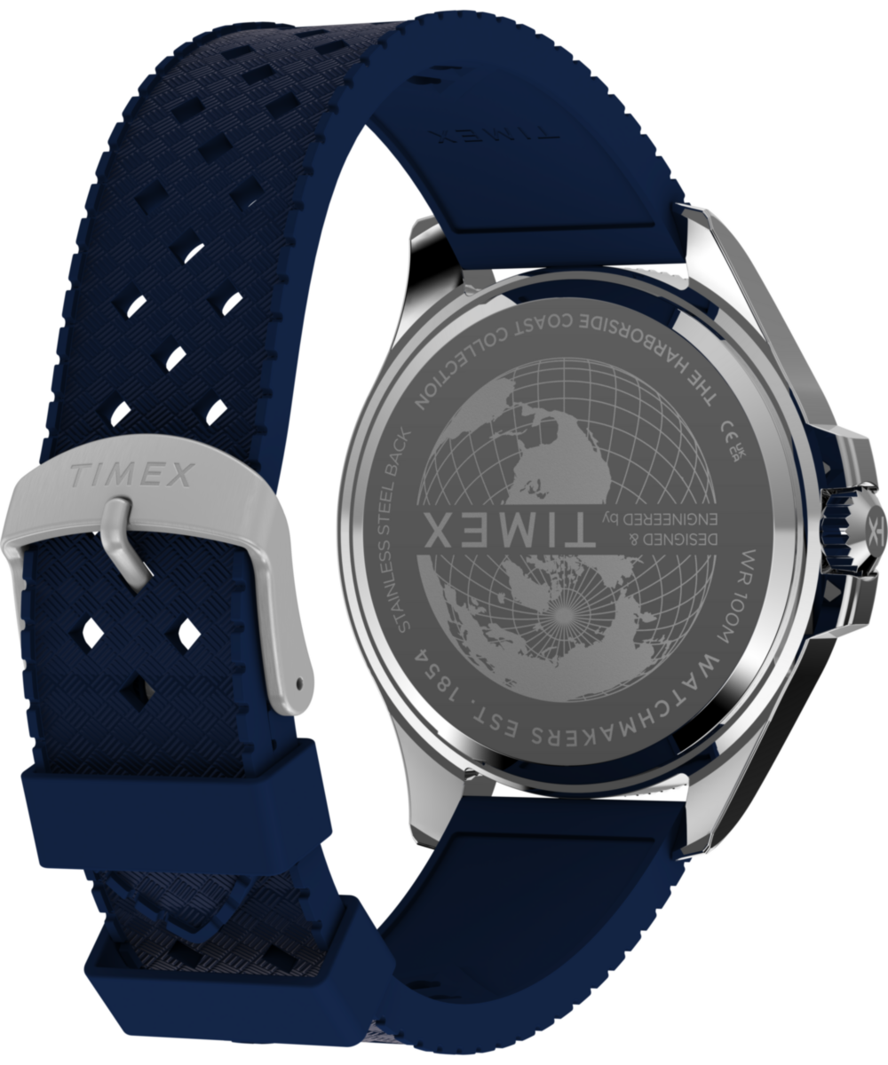 Harborside Coast Multifunction 43mm Synthetic Rubber Strap Watch, photo 5