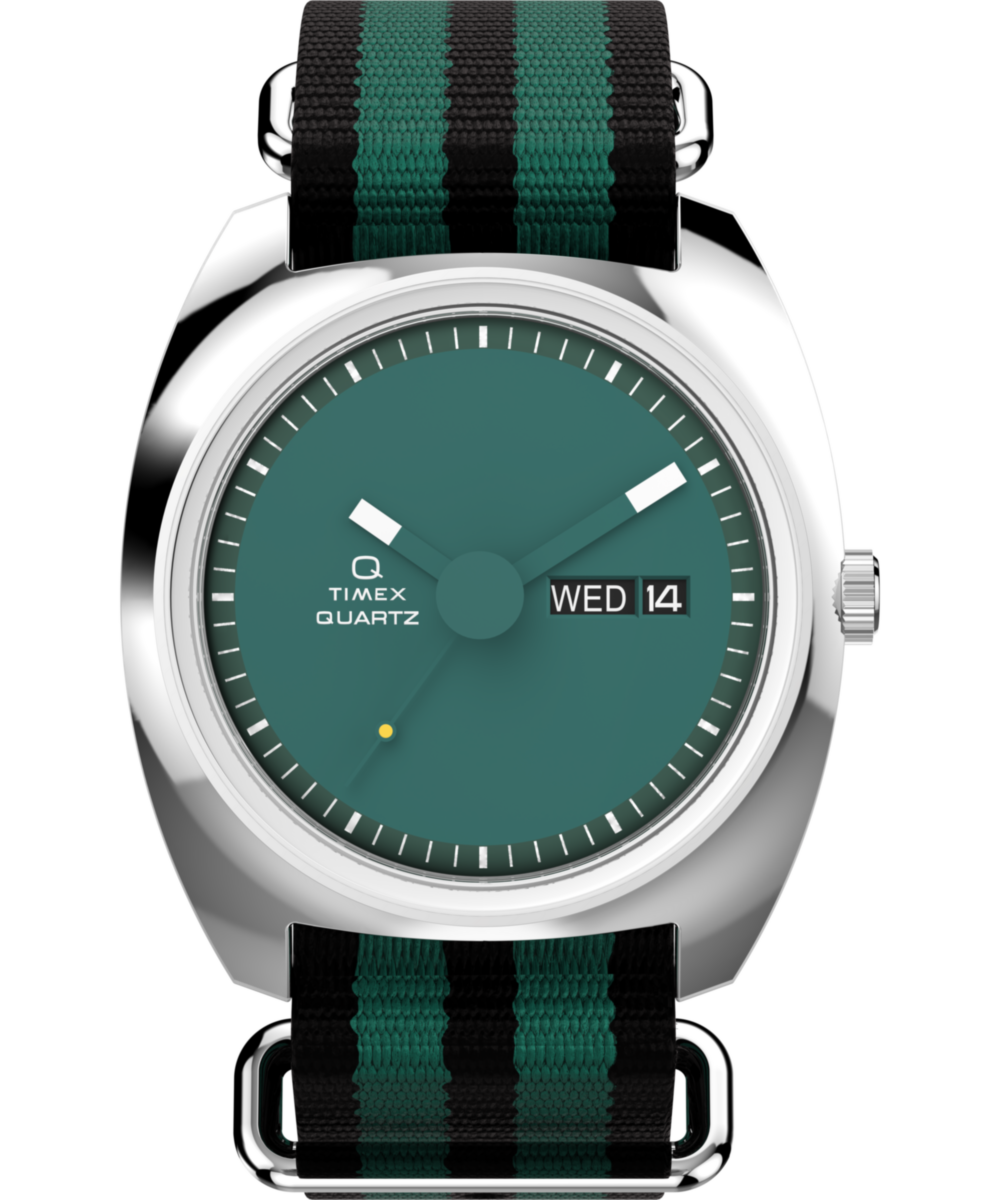 Q Timex® 1975 Enigma 37mm Fabric Strap Watch