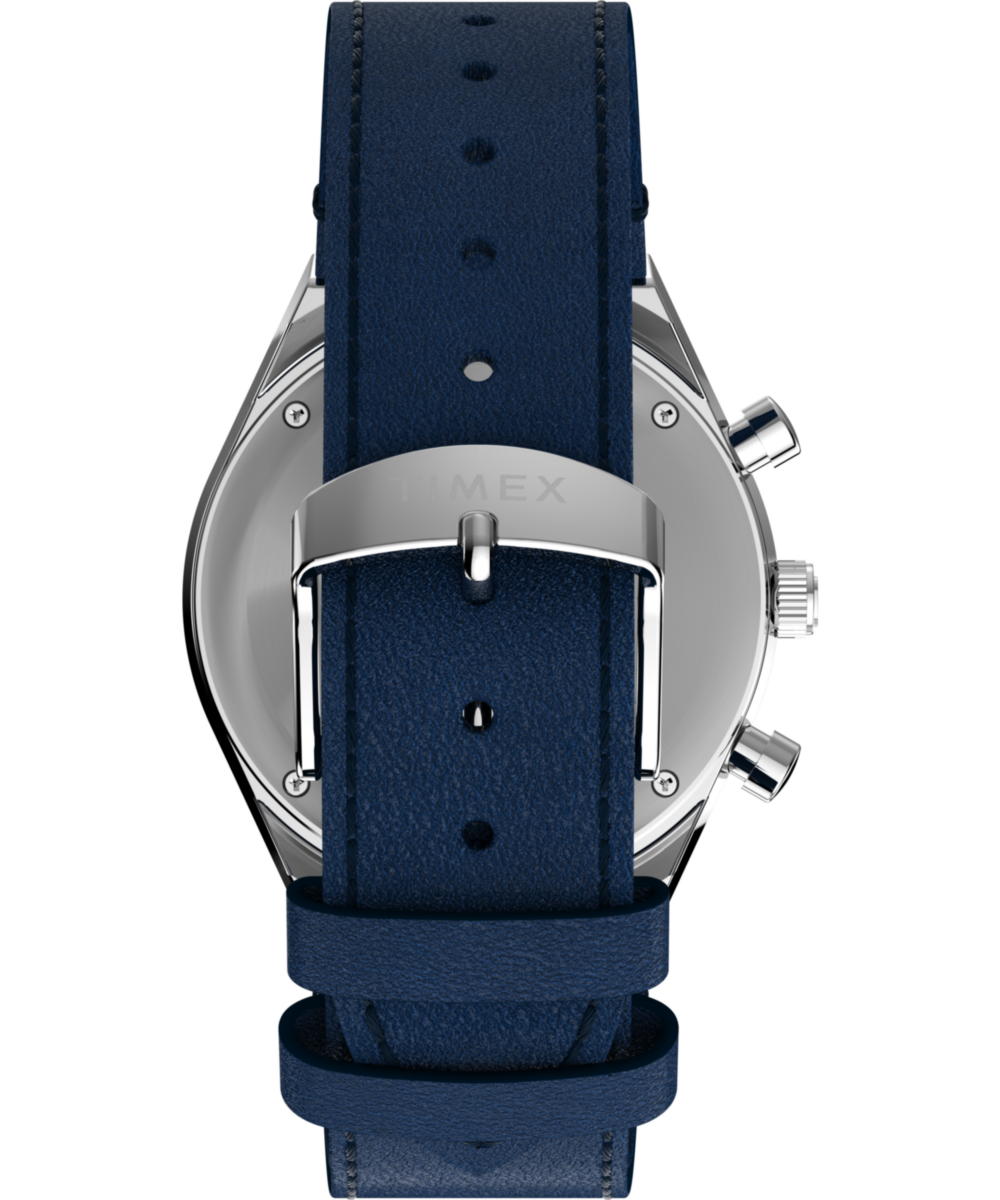 Q Timex® Chronograph 40mm Leather Strap Watch, photo 3