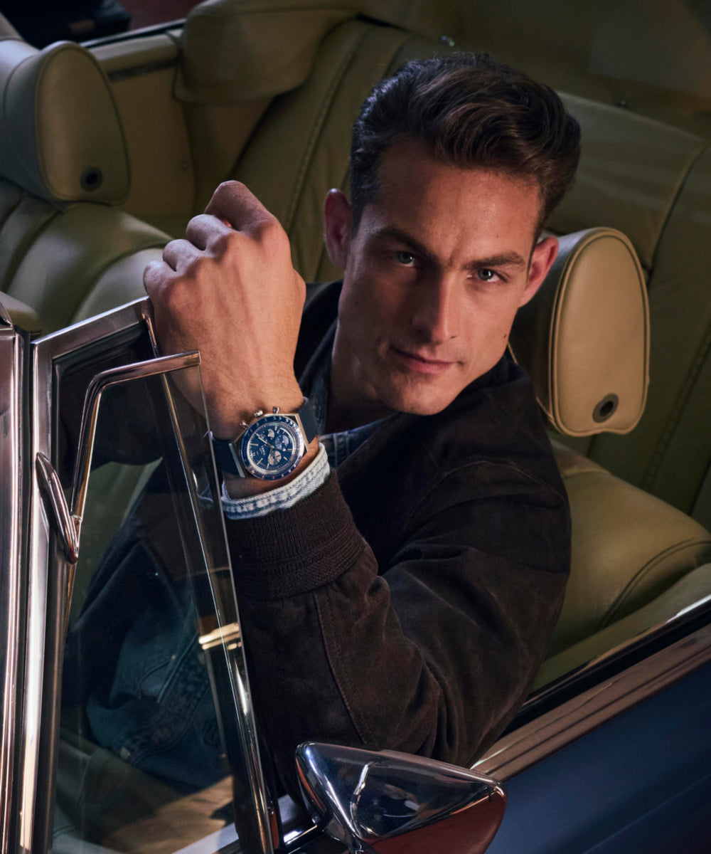 Q Timex® Chronograph 40mm Leather Strap Watch, photo 11