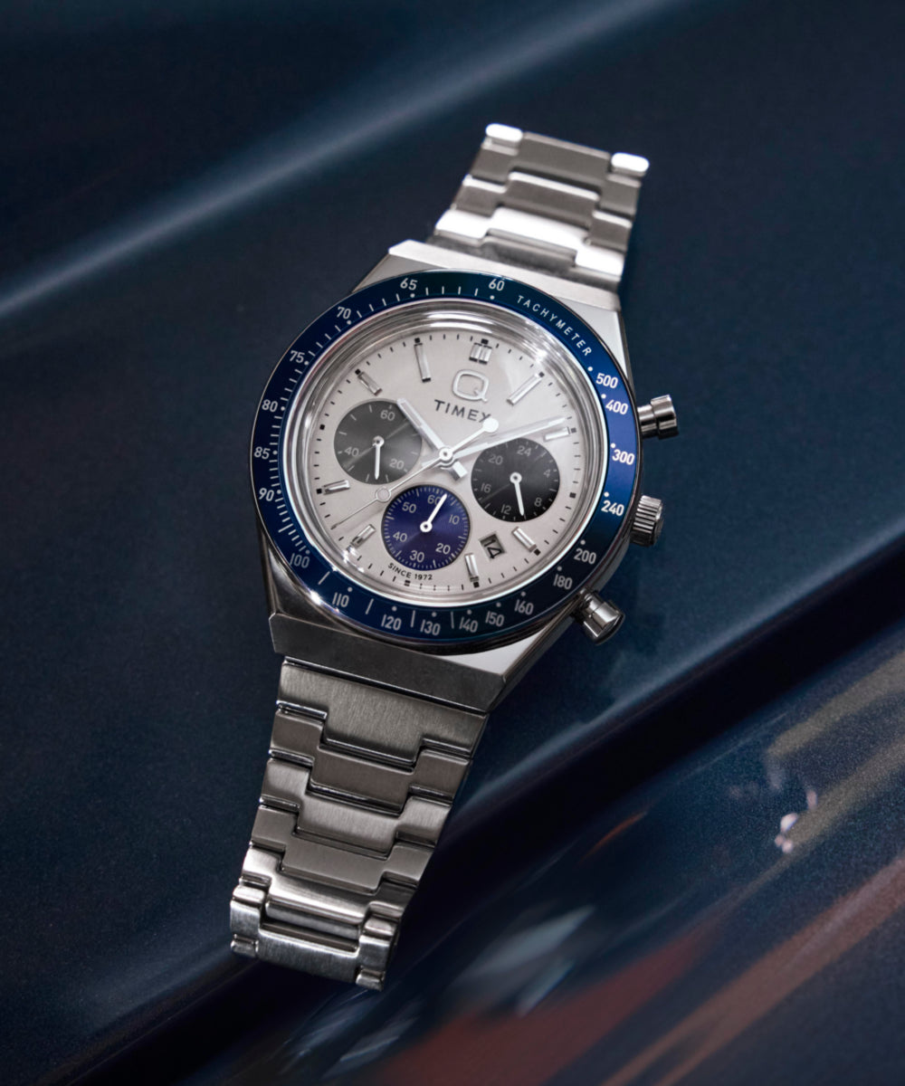 Q Timex® Chronograph 40mm Stainless Steel Bracelet Watch, photo 8