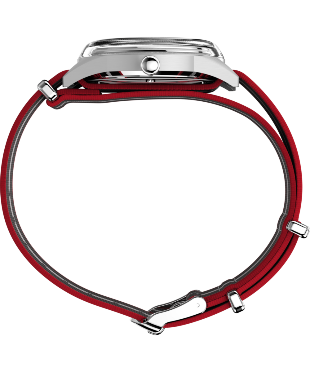 Marlin® Jet Quartz 38mm Fabric Strap Watch, photo 2