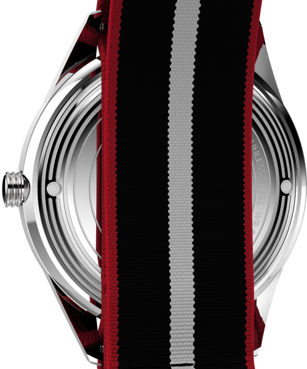 Marlin® Jet Quartz 38mm Fabric Strap Watch, photo 4