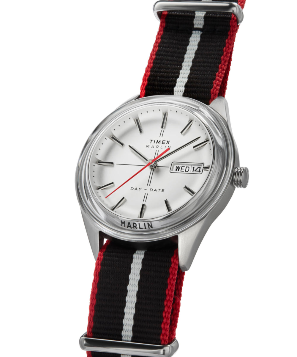 Marlin® Jet Quartz 38mm Fabric Strap Watch, photo 6