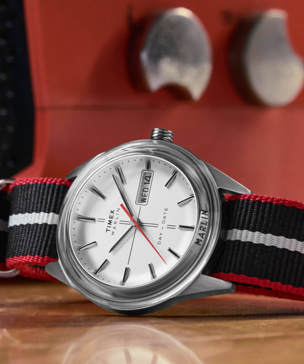 Marlin® Jet Quartz 38mm Fabric Strap Watch, photo 7