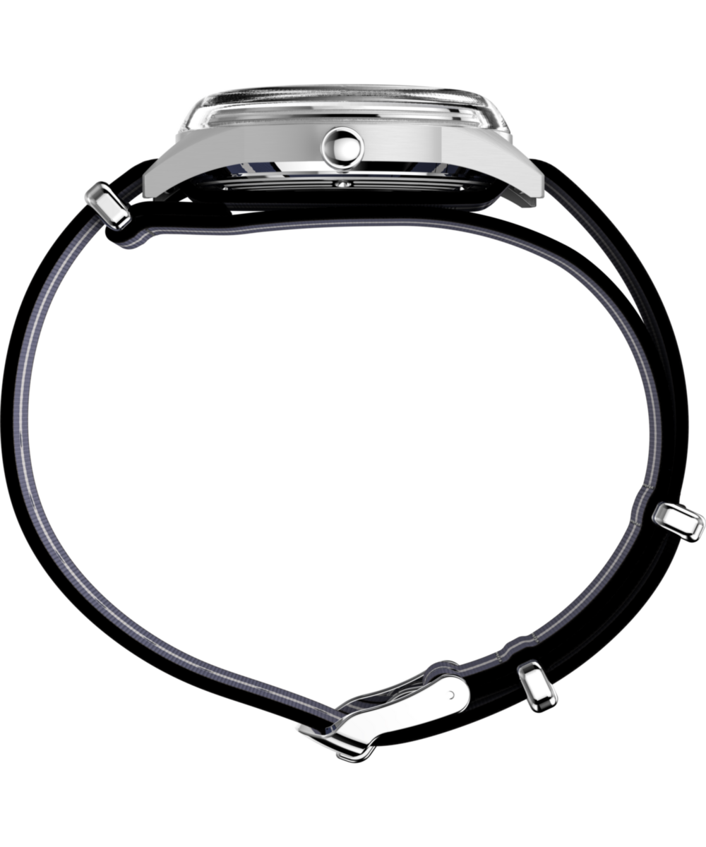 Marlin® Jet Quartz 38mm Fabric Strap Watch, photo 2
