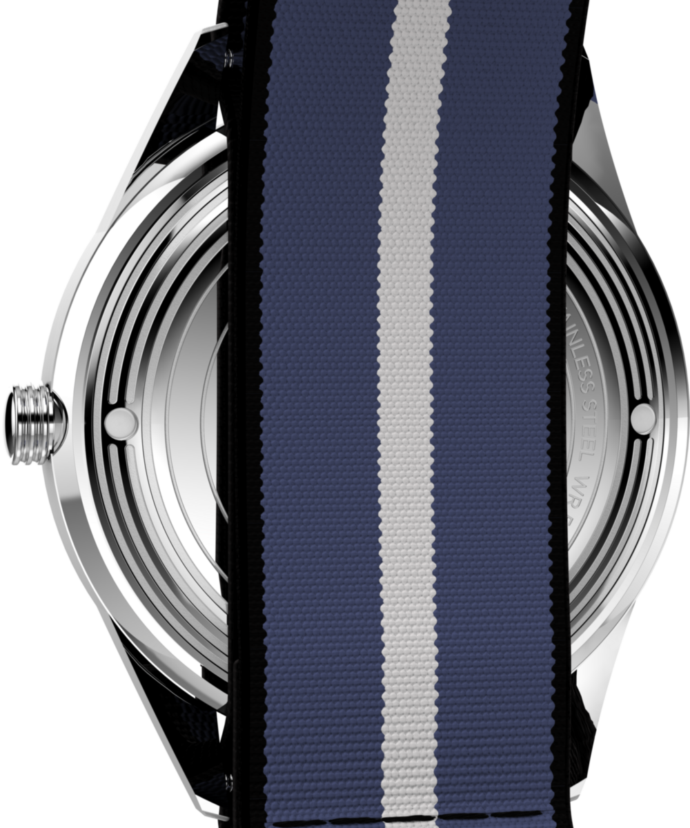 Marlin® Jet Quartz 38mm Fabric Strap Watch, photo 4