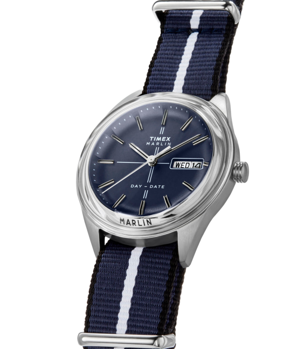Marlin® Jet Quartz 38mm Fabric Strap Watch, photo 6