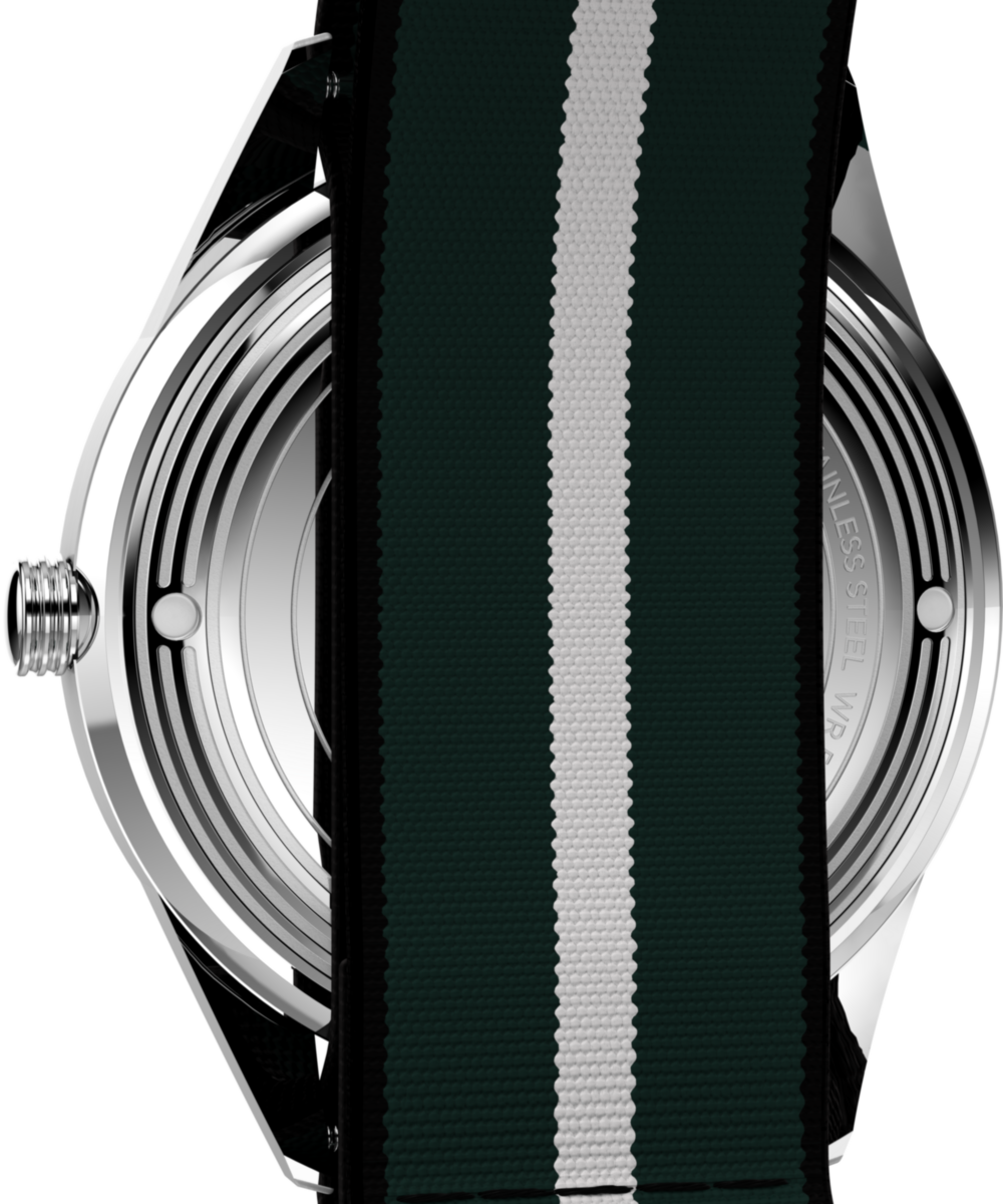Marlin® Jet Quartz 38mm Fabric Strap Watch, photo 4