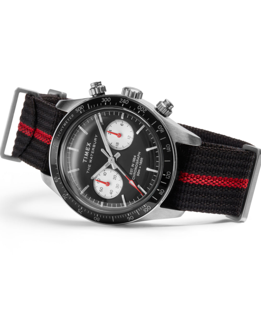 Waterbury Heritage Chronograph 39mm Fabric Strap Watch, photo 6